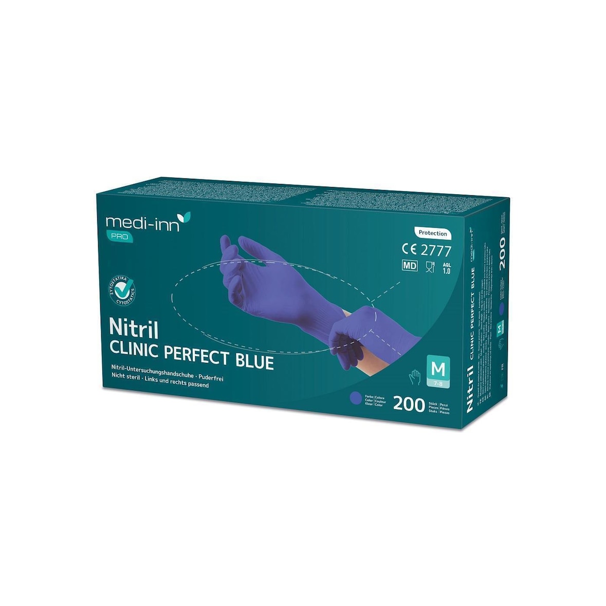 Medi-Inn Pro Clinic Perfect Blue - Gr. XS - puderfrei - 2000 Einmalhandschuhe