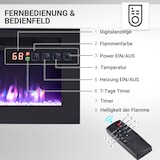 thumbnail of BALDERIA Leif 70 chimenea eléctrica 3 en 1 para suelo, pared o empotrar, efecto llama LED, calefacción