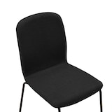 thumbnail of Albatros Esszimmerstühle 4er Set ENNA, schwarz - stapelbar, bequemer Polsterstuhl - Eleganter Küchenstuhl, Stuhl Esszimmer oder Esstisch Stuhl