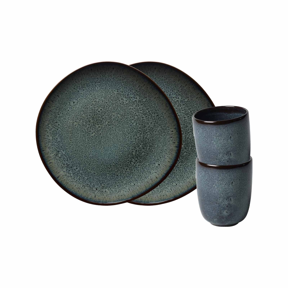 like. by Villeroy & Boch Lave gris Frühstücks-Set 4-teilig