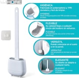 thumbnail of WELL HOME - Set aus 3 WC-Bürsten aus TPR und thermoplastischem Gummi, Weiß