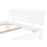 thumbnail of Weißes modernes Doppelbett 160x200 Bettgestell Holzbett Massivholz Kiefer Weiß V-60.54-16W Rollrost inkl.