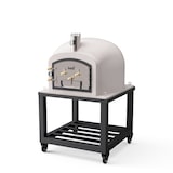 thumbnail of MF - Forno a Lenha de Obra para Exterior Modelo KITAWAY (Branco - 100 x 100 x 170 cm) – Isolado com Cortiça e 3 Mantas Cerâmicas