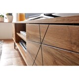 thumbnail of Lowboard Holz Eiche-Dekor 160x45x40 cm TV-Kommode mit zwei Türen, Design TV-Schrank Hoch, Fernsehtisch Fernsehschrank Modern, Fernsehkommode