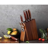 thumbnail of XinZuo - Juego de cuchillos Damasco de 7 piezas - Serie B27 Yi