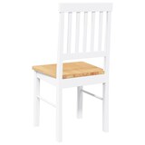 thumbnail of vidaXL Esszimmerstühle 2 Stk. Weiß Massivholz Gummibaum