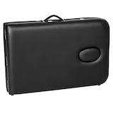 thumbnail of 3 Zonen Massageliege-Set mit 5cm Polsterung, Rollen und Aluminiumgestellschwarz