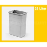 thumbnail of Hailo Inneneimer 1100709 hellgrau 29 Liter 350 x 226 x 485 mm 2 Henkel