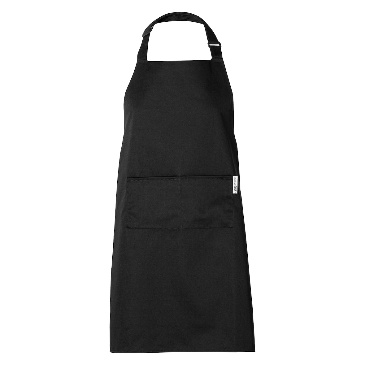 Chefs Fashion - Keukenschort - Zwart Schort - 2 zakken - Simpel verstelbaar - 71 x 82 cm