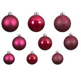thumbnail of 30 Weihnachtskugeln Kunststoff 4-6cm klassisch & bruchsicher Christbaumkugeln Weihnachtsbaumkugeln Christbaumschmuck Weihnachtsschmuck Festlich Rosa