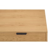 thumbnail of SalesFever Schreibtisch | mit 2 Schubladen | MDF Eiche Echtholzfurnier | Gestell Metall | B 120 x T 60 x H 75 cm | natur – schwarz