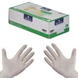 thumbnail of DayBays 20000 Stk. Latex Einweghandschuhe Größe M Weiß Puderfrei