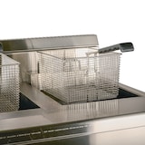 thumbnail of Romux® Friteuse À Gaz Butane Professionnelle 18+18 Litres Double de Table | Friteuse en Acier Inoxydable avec Robinet de Vidange 6000 W