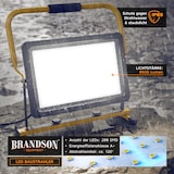 thumbnail of Brandson 200W LED Baustrahler - Arbeitsscheinwerfer - Bauscheinwerfer - Standgestell und Tragegriff - 16000 Lumen - 4 m Stromkabel - Metallgehäuse