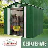 thumbnail of GARDEBRUK® XXXL Gerätehaus mit Fundament Schiebetür Kantenschutz