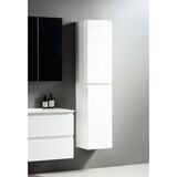 thumbnail of Alpenberger Hochschrank Schmal | Badschrank Hängend aus MDF&MFC | WC Badezimmerschrank mit 2 SoftClose Türen | Mehrzweckschrank Badezimmermöbel Weiss