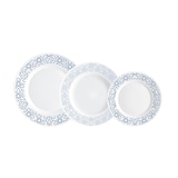 thumbnail of Bormioli Rocco Servizio Tavola 18 Piatti Toledo in Vetro Opale Decoro Blu