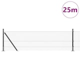 thumbnail of vidaXL Zaunpfosten Grau 25 x 0,6 m (19 x 19 mm Maschen) Stahl und PVC