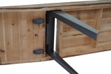 thumbnail of Sitzbank HWC-A15b, Esszimmerbank Bank, Tanne Holz rustikal massiv MVG-zertifiziert 160cm