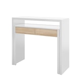 thumbnail of Mesa De Escritorio Extensible 88x99x36 Cm Roble Canadian/blanco