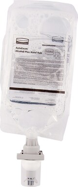 thumbnail of Hände-Desinfektionsstation 5-teilig, berührungsloser Seifenspender, weiß + 4x Händedesinfektion, Inhalt 1000 ml je Beutel