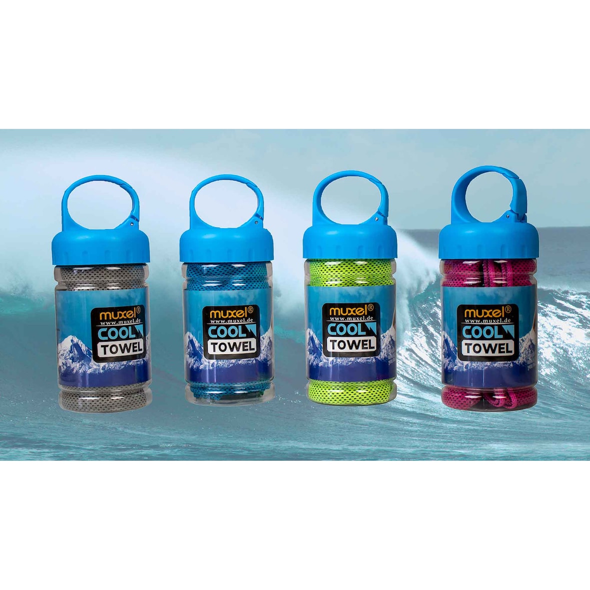 4 x Ice Tuch,  Cool Down Towel Eis-Kühltuch bei Sport und Fitness Sporthandtuch