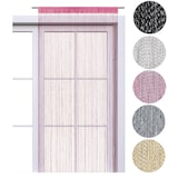 thumbnail of Faden-Vorhang Glitzer-Vorhang 90x245 - pink-silber glänzender Deko Schal OEKO-TEX transparent halbtransparent Weihnachten