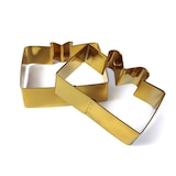 thumbnail of Zenker Taglia biscotti Pacchetti Regalo, set di 2pz, materiale in acciaio inox oro, Dimensione Pacchetto grande 8x8,5 cm piccolo 6x8,5cm