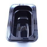 thumbnail of Kunststoff GN 1/9 Polycarbonat schwarz Gastronormbehälter GN-Behälter 0,6 Liter Tiefe 65mm