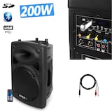 thumbnail of Enceinte Dj SONO amplifiée 8" 20cm 200W USB/SD/BT+ pied + câble PC