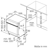thumbnail of Siemens iQ300, Teilintegrierter Geschirrspüler, 60 cm, Gebürsteter Stahl, XXL SX53ES22CE