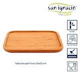 thumbnail of San Ignacio KINVARA - Middelgroot vierkant bamboe snackplankje 25x25cm