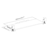 thumbnail of Tastaturablage / Tastaturhalterung VM-KB Stahl schwarz hjh OFFICE