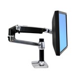 thumbnail of Ergotron LX Monitorarm mit Tastatur als Tischhalterung