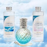 thumbnail of Confezione risparmio lampada catalitica Blue Diamonds + Fragranza Cotton Clean (200ml) + Detergente neutro (200ml) + Stoppino di ricarica