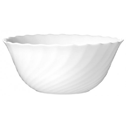 12x Salatschale 18 cm Form Trianon uni weiß - ARCOPAL