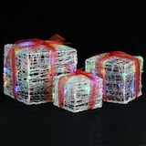 thumbnail of vidaXL Kerstverlichting geschenkdozen 3 st decoratief acryl kleurrijk
