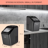 thumbnail of Partytime Eiswürfelmaschine Klareis 15kg/24h Edelstahl Schwarz-Metallic