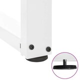 thumbnail of vidaXL Couchtischbeine T-Form 2 Stk. Weiß 50x25x(42-43) cm Stahl