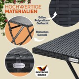 thumbnail of CASARIA® Polyrattan Klapptisch Balkontisch Gartentisch klappbar Schwarz
