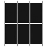 thumbnail of vidaXL Kamerscherm met 3 panelen 150x180 cm stof zwart