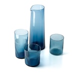 thumbnail of Bazar Bizar Carafe en verre 10x10x26 cm bleu