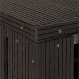 thumbnail of XL 1er-/2er-WPC-Mülltonnenverkleidung HWC-J28, Mülltonnenbox, Metall Holzoptik, erweiterbar ~ anthrazit