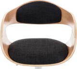thumbnail of Décoshop26 - Barhocker x1 skandinavisches Design dunkelgrauer Stoffbezug helles Holzgestell 10_0005051