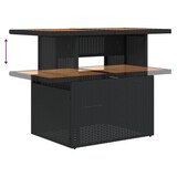 thumbnail of vidaXL 7-teiliges Garten-Sofa-Set mit Kissen Schwarz Poly Rattan Akazie