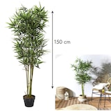 thumbnail of NATURN LIVING Kunstpflanze Bambus – ø 18 x 135 cm – Phyllostachys – Wartungsfreie Bambuspflanze – Grün