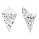 thumbnail of Hostelnovo - Cucurucho patas fritas "TIMES" blanco cartoncillo 40 uds 12,5 x 22 cm