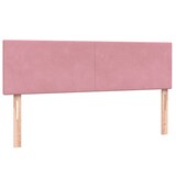 thumbnail of vidaXL Boxspringbett mit Matratze & LED Rosa 160x210 cm Samt