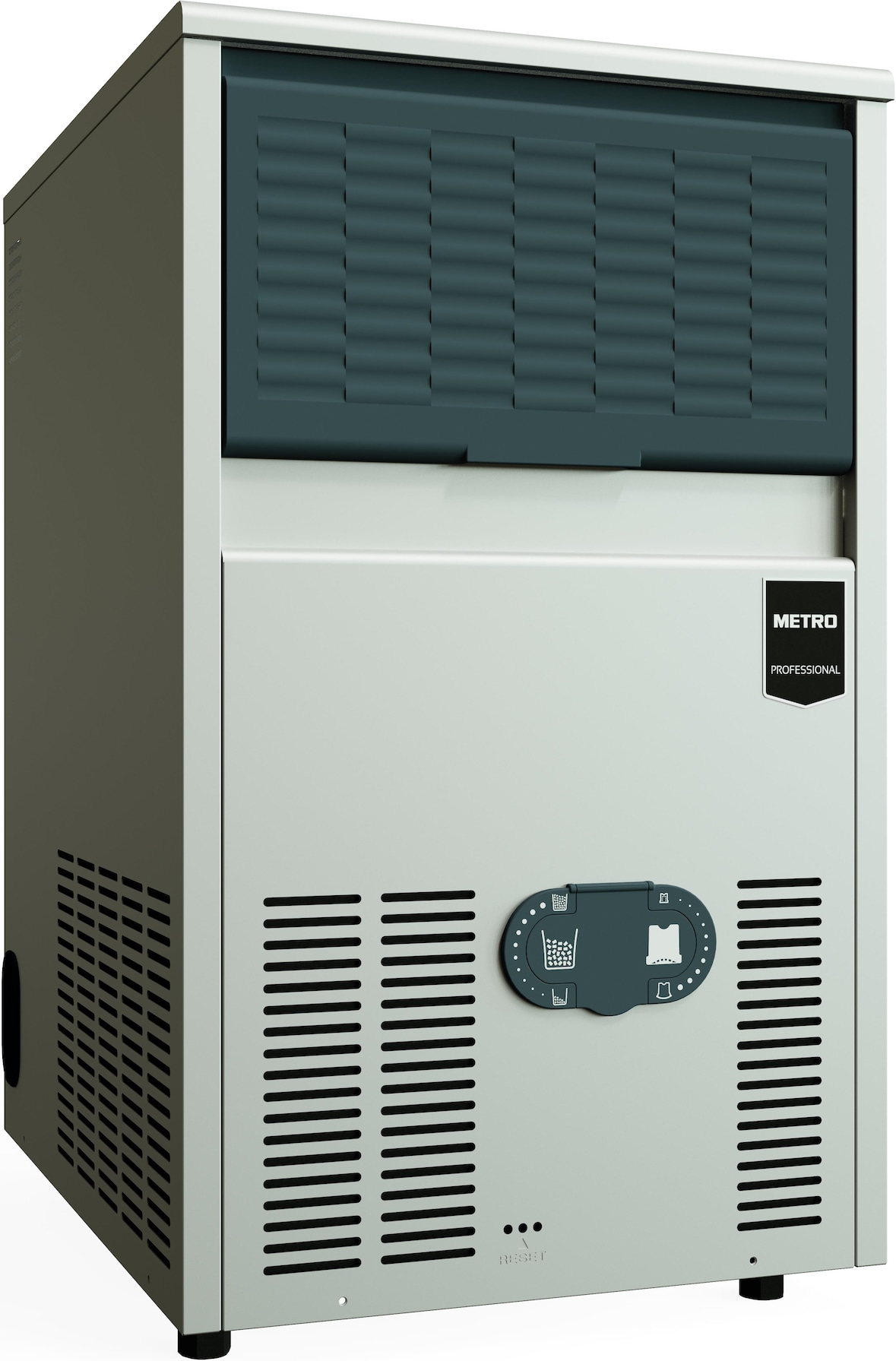 METRO Professional Machine à glaçons GIM2039GA, 46,7 × 51,5 × 69 cm, 43 kg / 24 h, Type de glace : forme gourmet 20 g