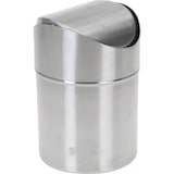 thumbnail of Tischmülleimer Abfalleimer Mülleimer Edelstahl Bad Eimer Schwingdeckel A370